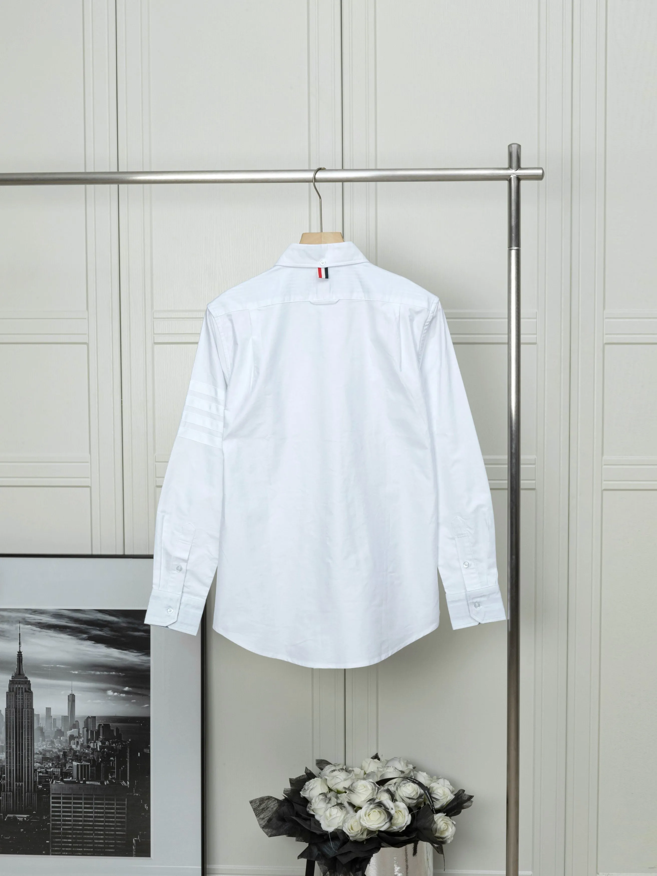 𝗧𝗵𝗼𝗺 𝗕𝗿𝗼𝘄𝗻𝗲 White 😌 Classic ～TB ， ， ！ ， 🕺 ！ ！ ， ， ， New Arrival， ～ ：White Light Blue Sizes：01234